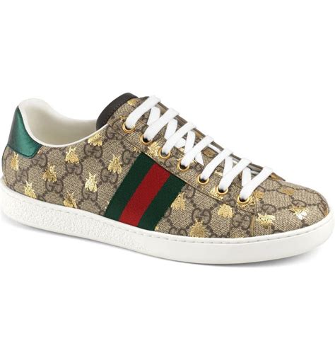 gucci ace lace sneakers|gucci bee sneakers women's.